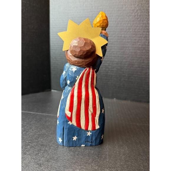 RARE Eddie Walker Patriotic Lady Liberty Midwest Of Cannon Falls Retired EUC - Picture 3 of 11